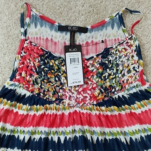 BCBG Paris~Women's Size XXS~Red Combo Shirt NWT. - Picture 6 of 11